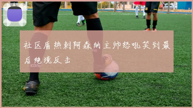 社区盾热刺阿森纳主帅怒吼笑到最后绝境反击